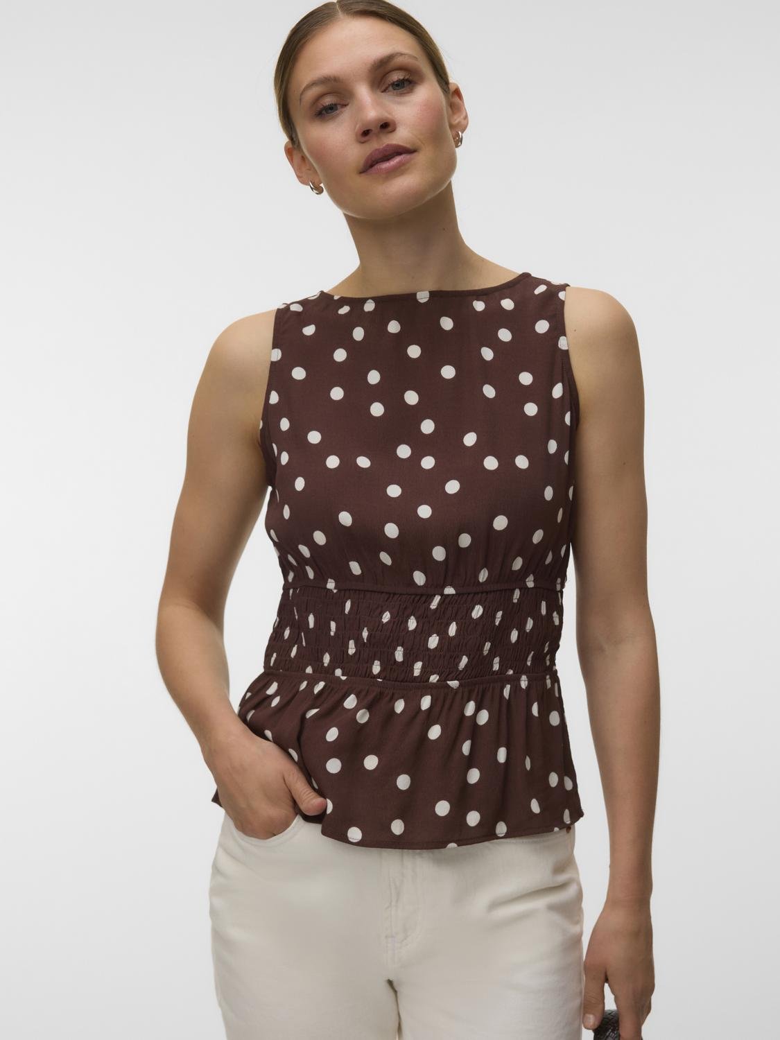 VMELISA Top - Chocolate Martini - VERO MODA & VILA Bergvik